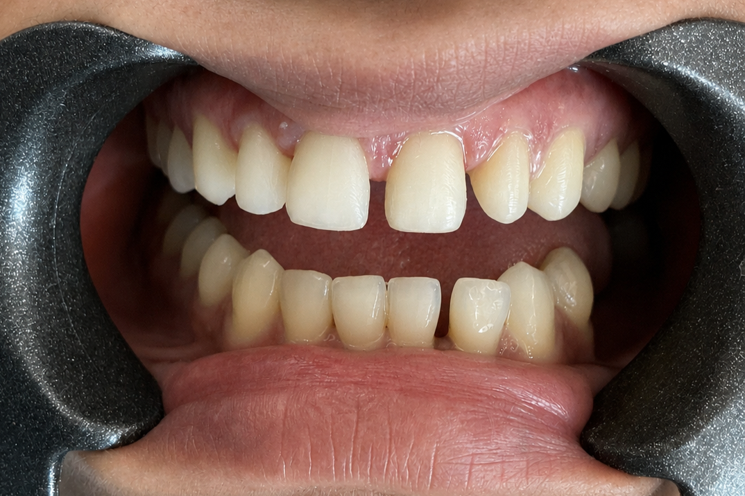Before veneers treatment